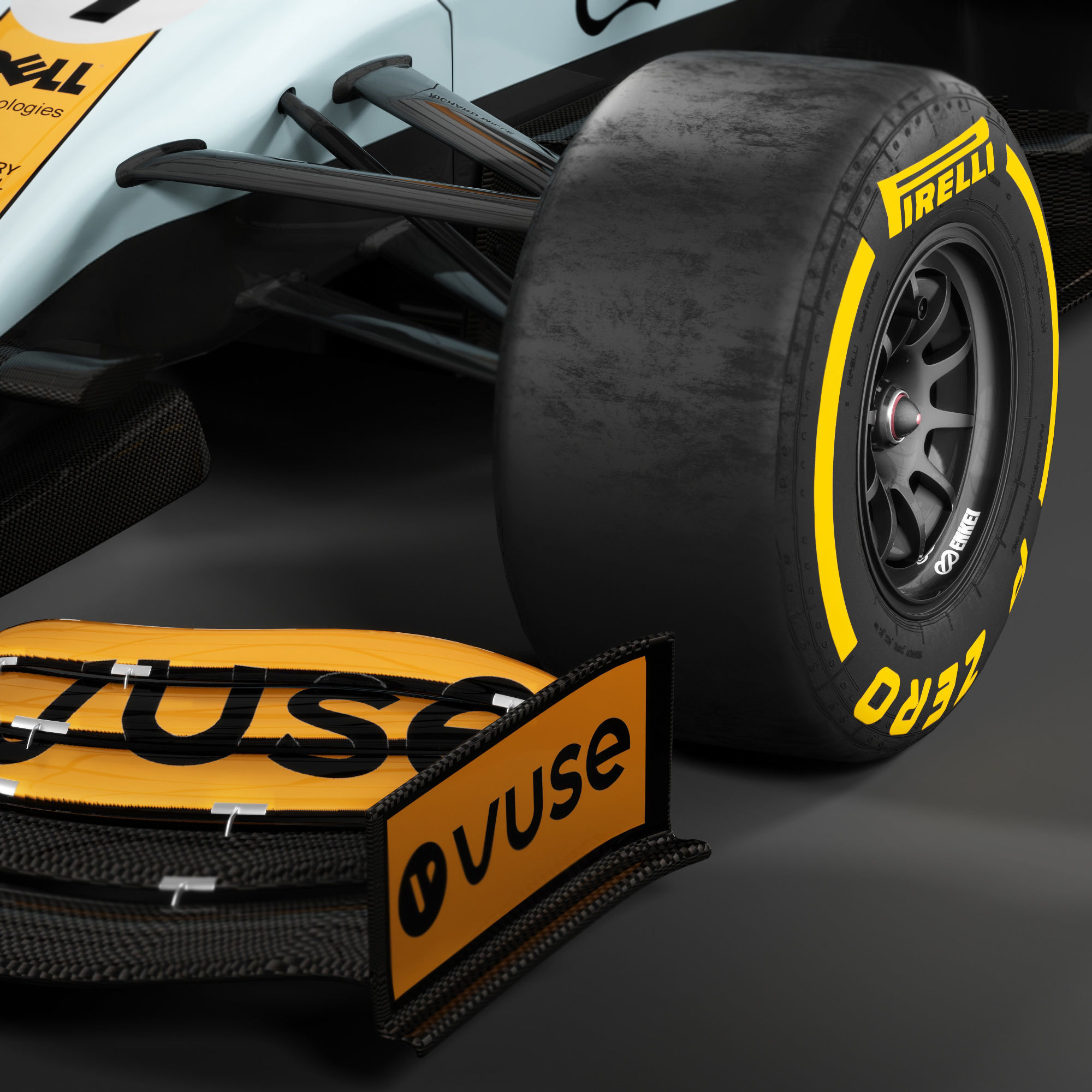 formula 1 mclaren car 3D model_3