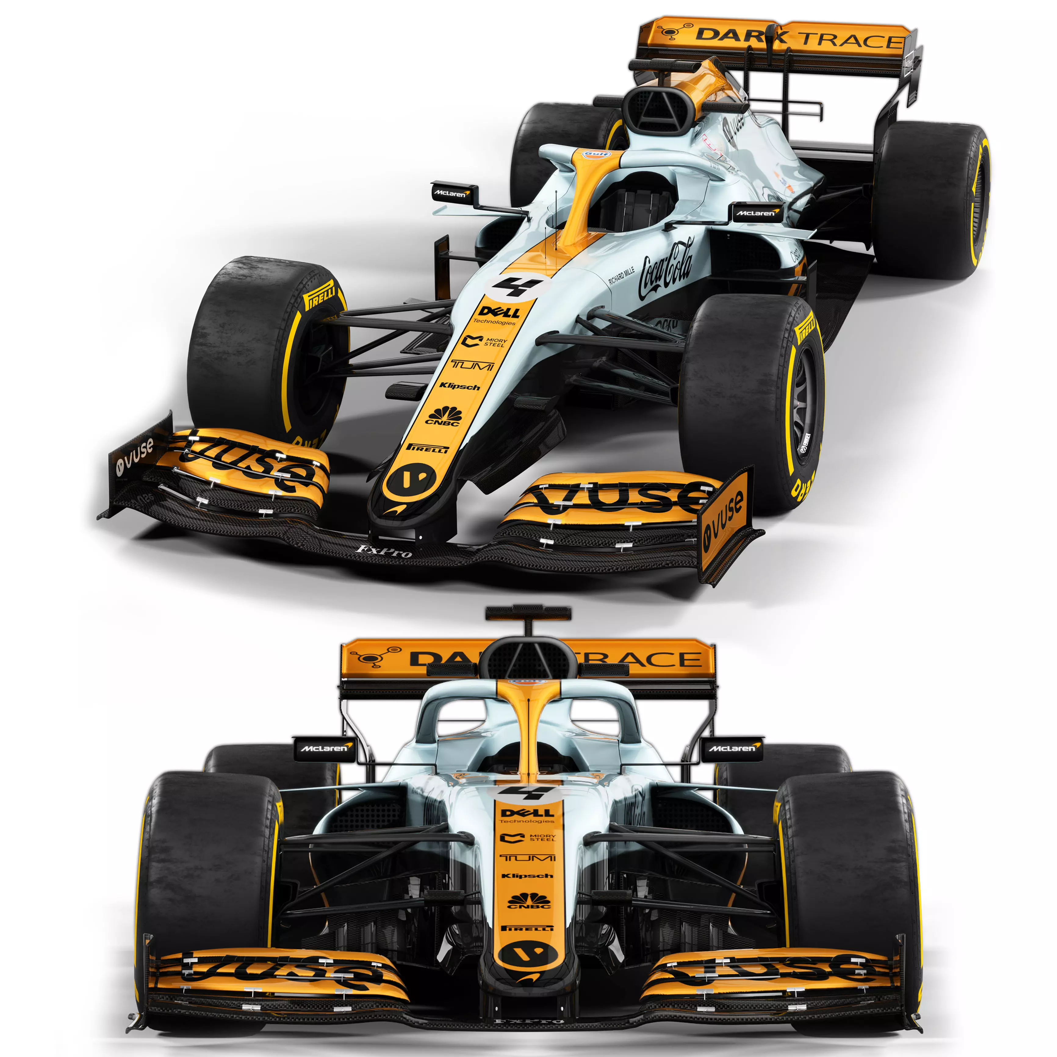formula 1 mclaren car 3D model_0