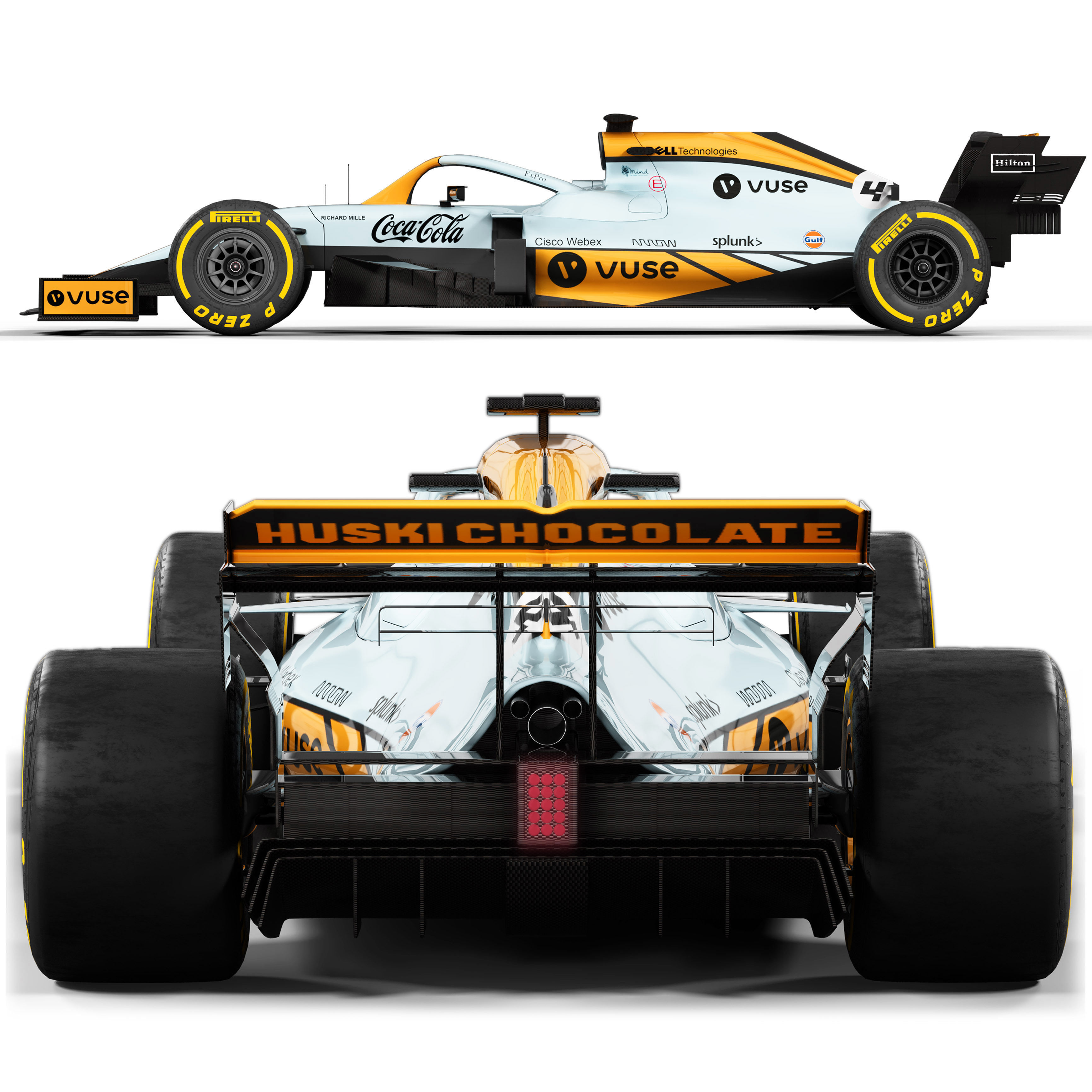 formula 1 mclaren car 3D model_1