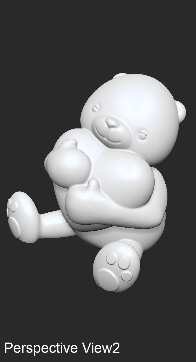 Cute Bear 3D print model_3