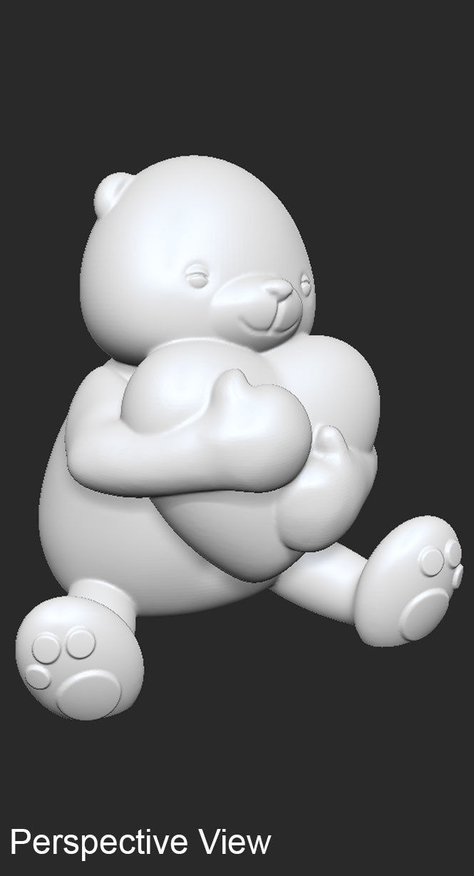Cute Bear 3D print model_2