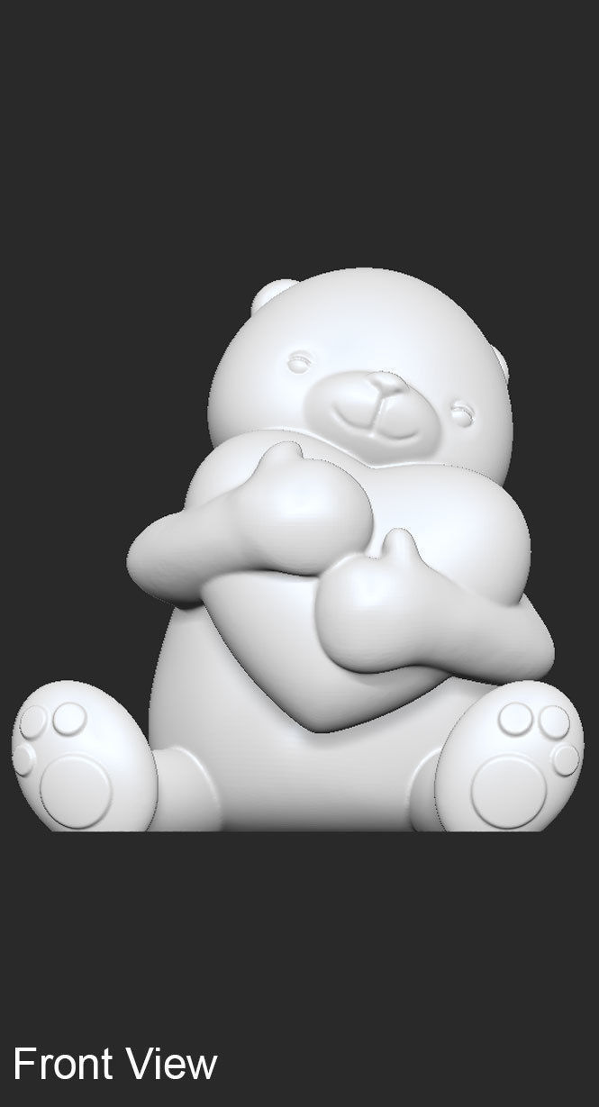 Cute Bear 3D print model_4