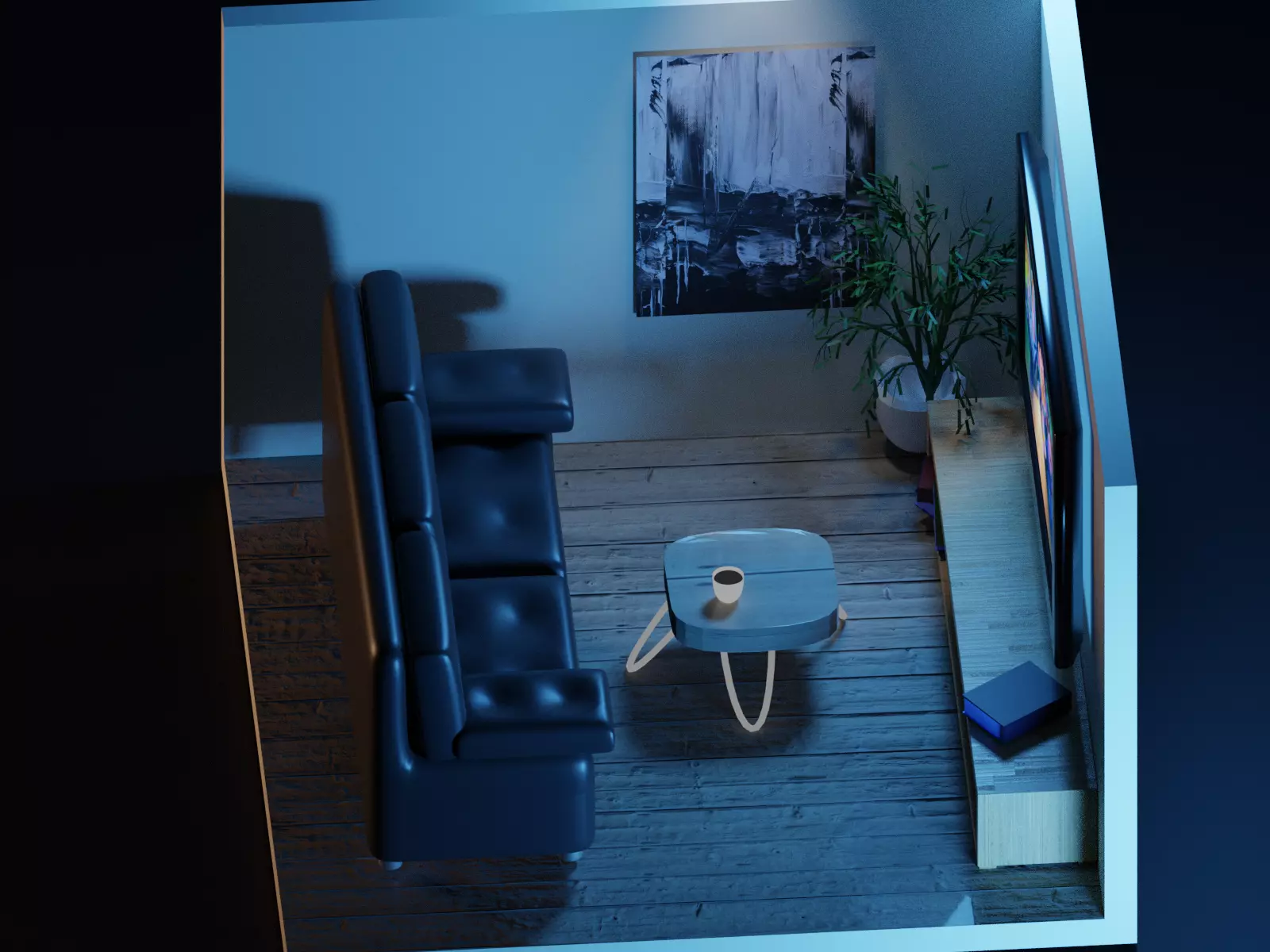 movie room 3D model_0