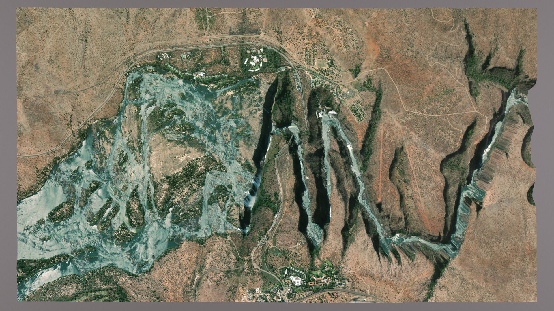 Landscape Victoria Falls 3D model_3