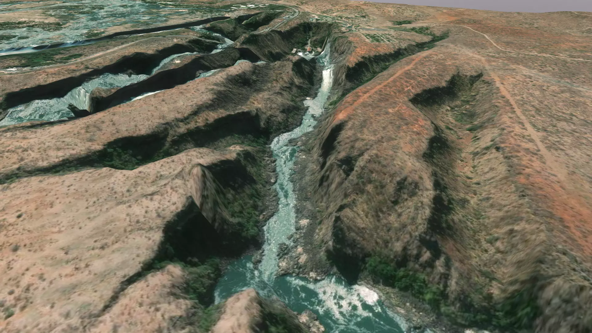 Landscape Victoria Falls 3D model_0