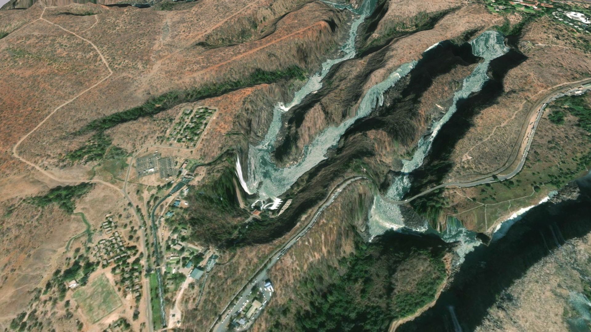 Landscape Victoria Falls 3D model_9