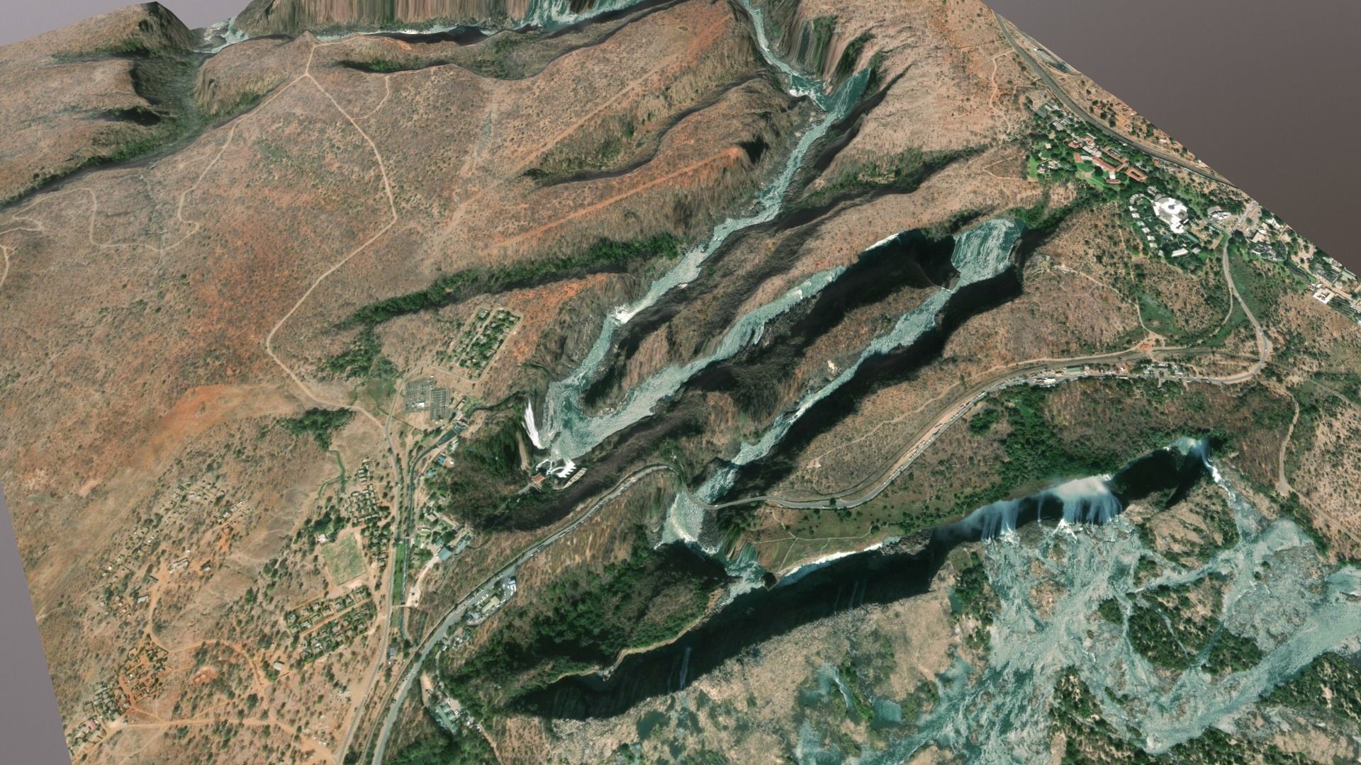 Landscape Victoria Falls 3D model_6