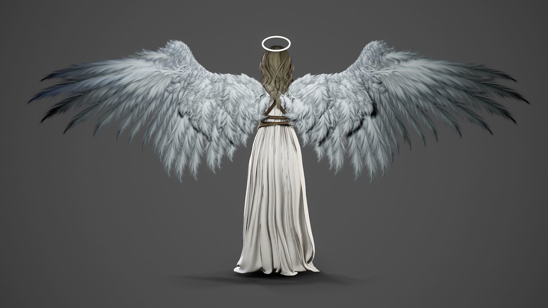 Nemesis - Game Ready angel Low-poly 3D model_10