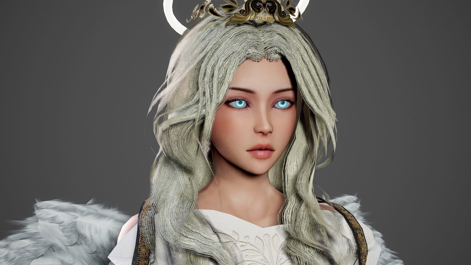 Nemesis - Game Ready angel Low-poly 3D model_18