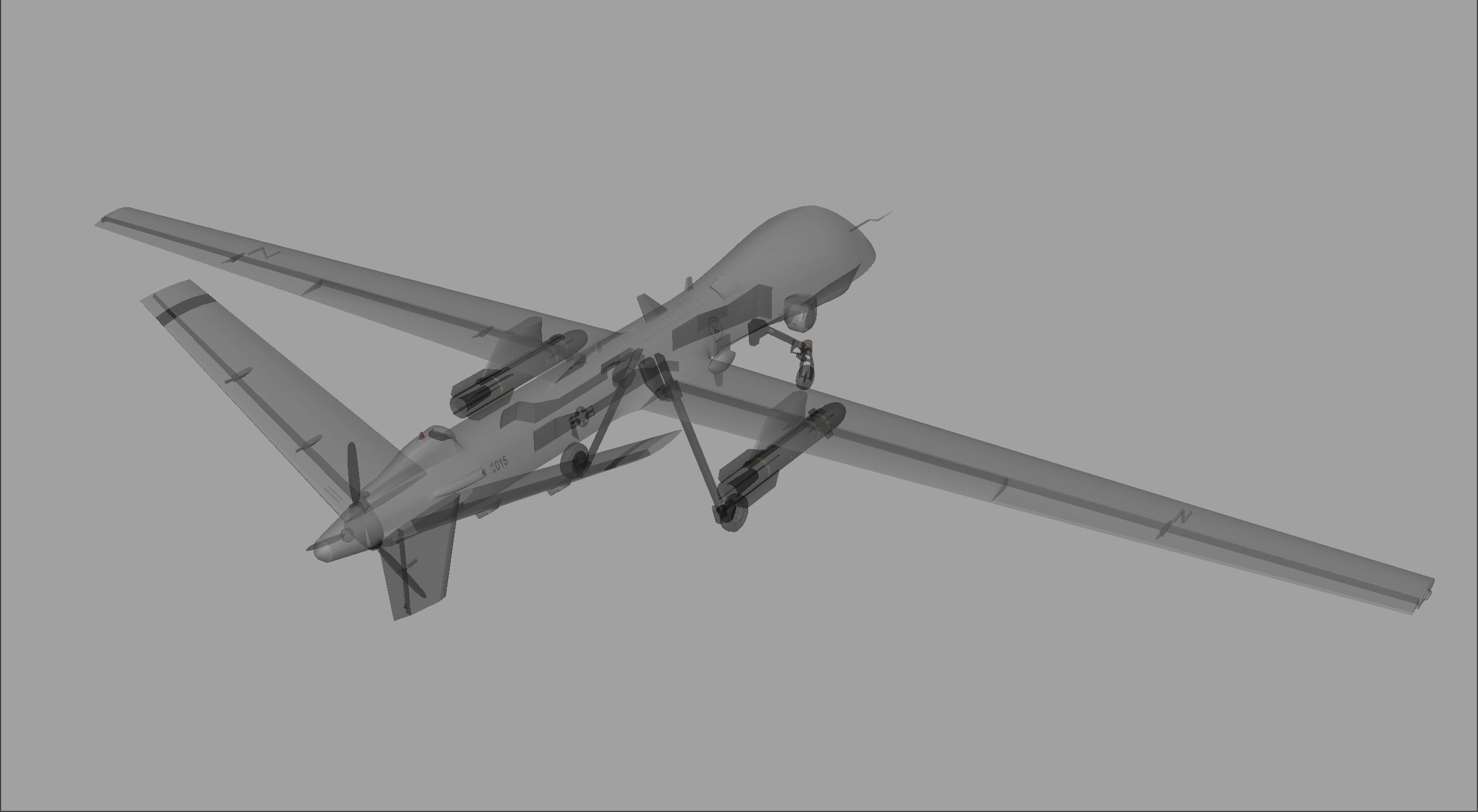General Atomics MQ 9 Predator Reaper 3D model_1