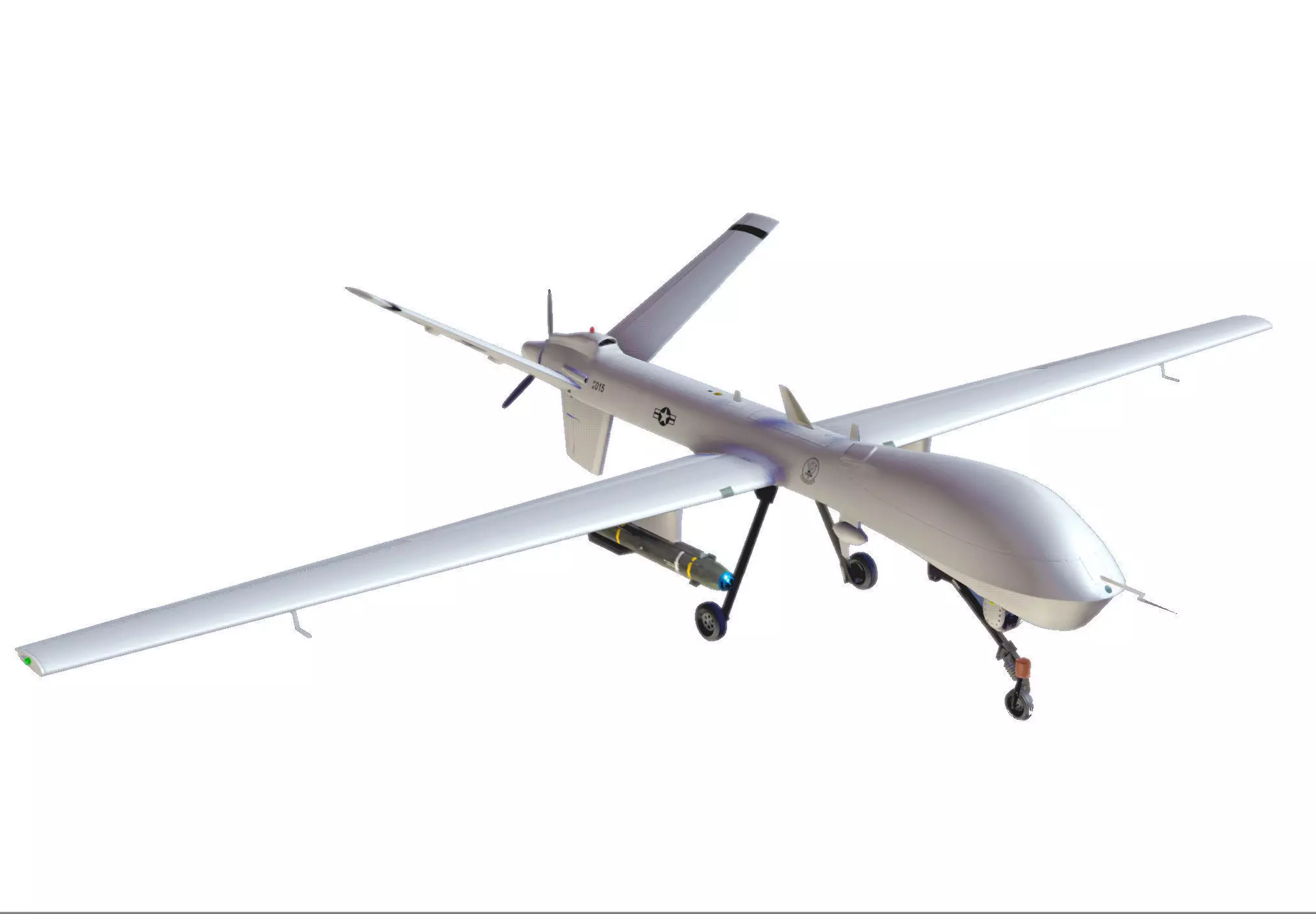 General Atomics MQ 9 Predator Reaper 3D model_0