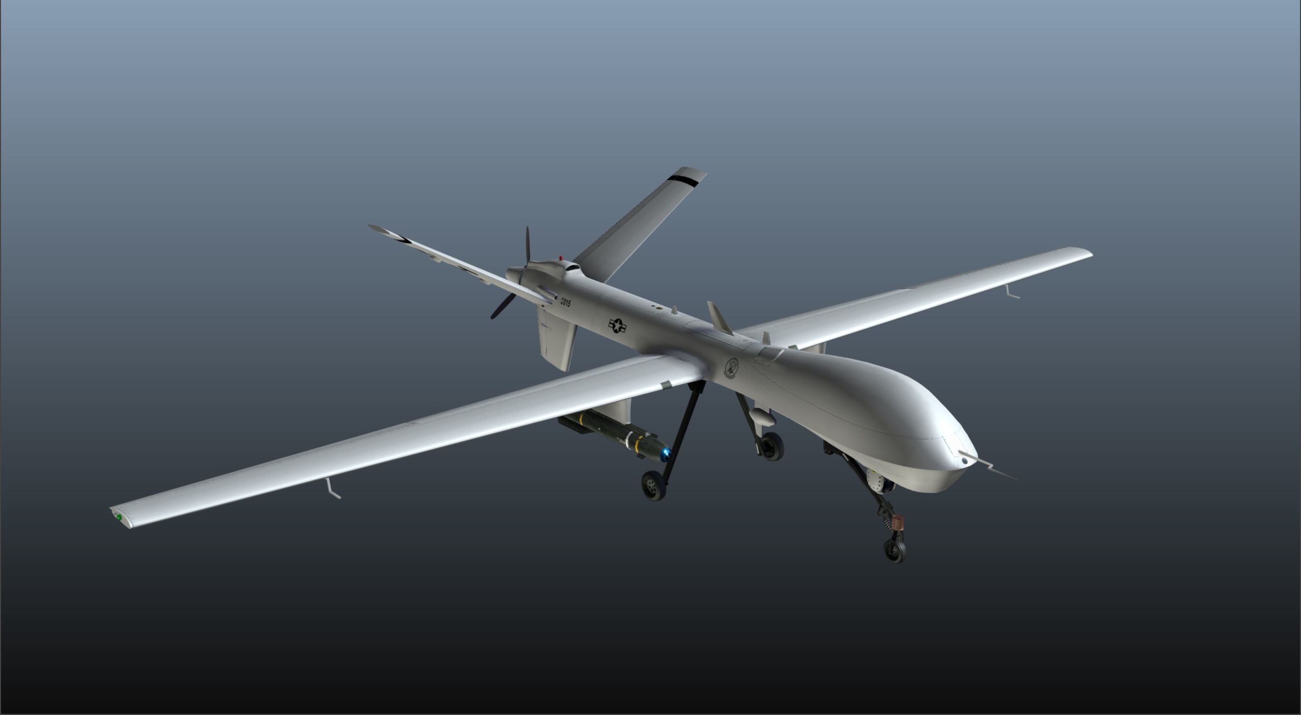 General Atomics MQ 9 Predator Reaper 3D model_4