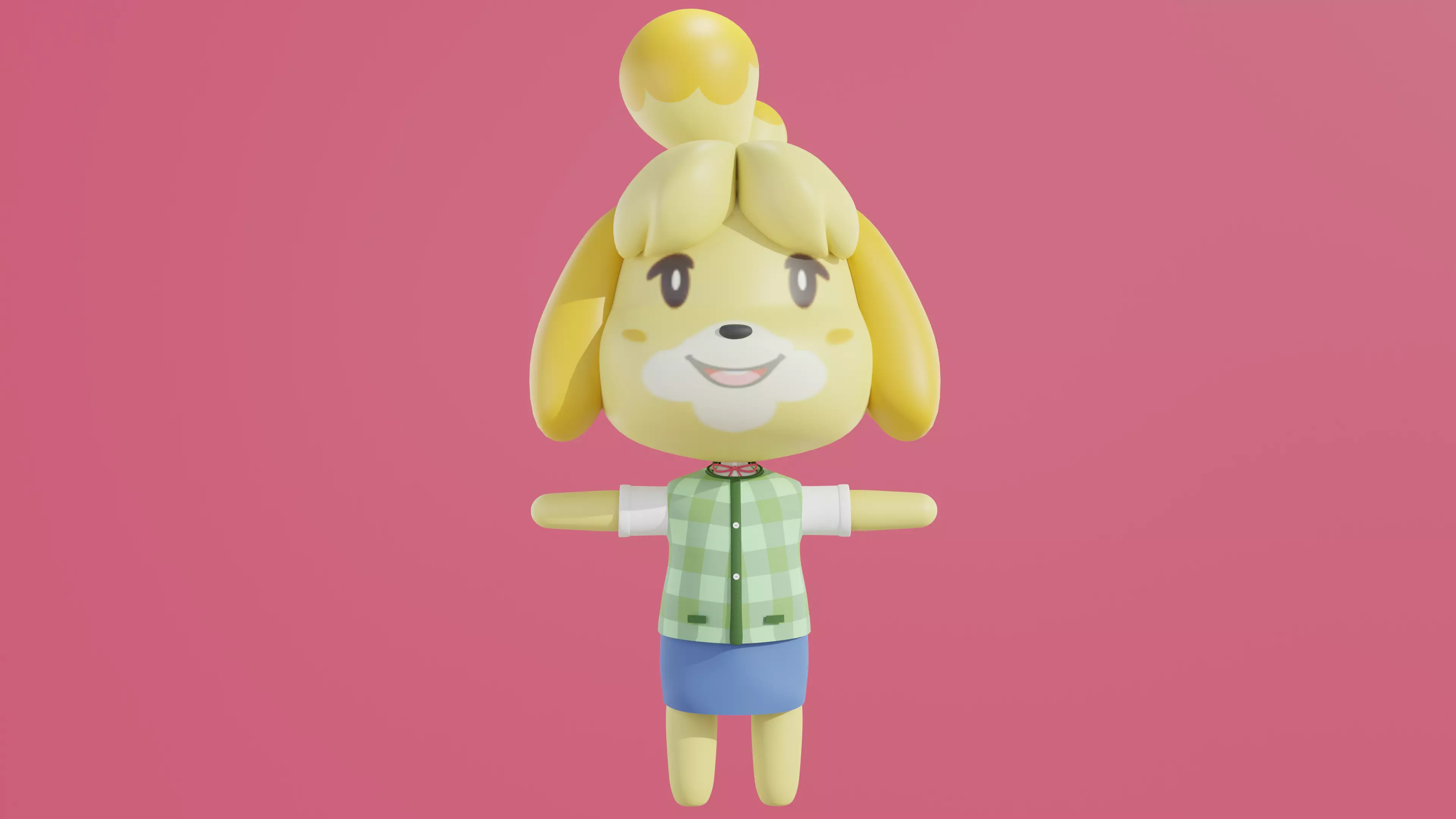 Isabelle - Animal Crossing  3D model_0