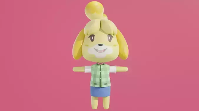 Isabelle - Animal Crossing  3D model