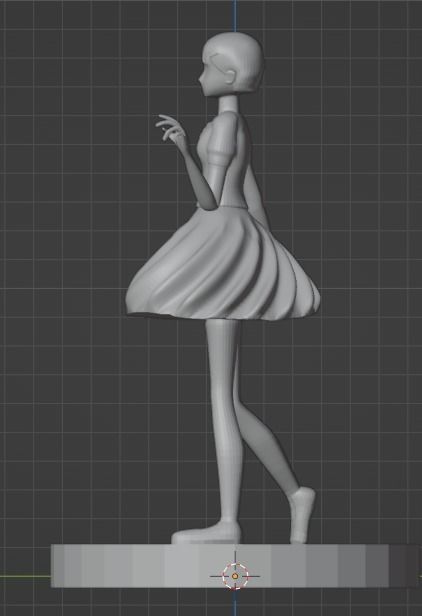 3d print Anime little girl Free 3D print model_1