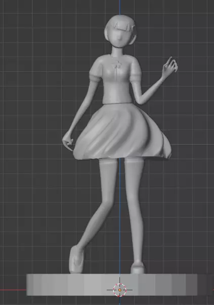 3d print Anime little girl Free 3D print model_0