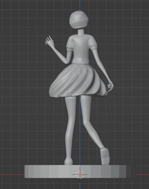 3d print Anime little girl Free 3D print model_2