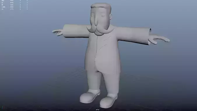 cartoon old man  Disney animation metaverse elder aged professor