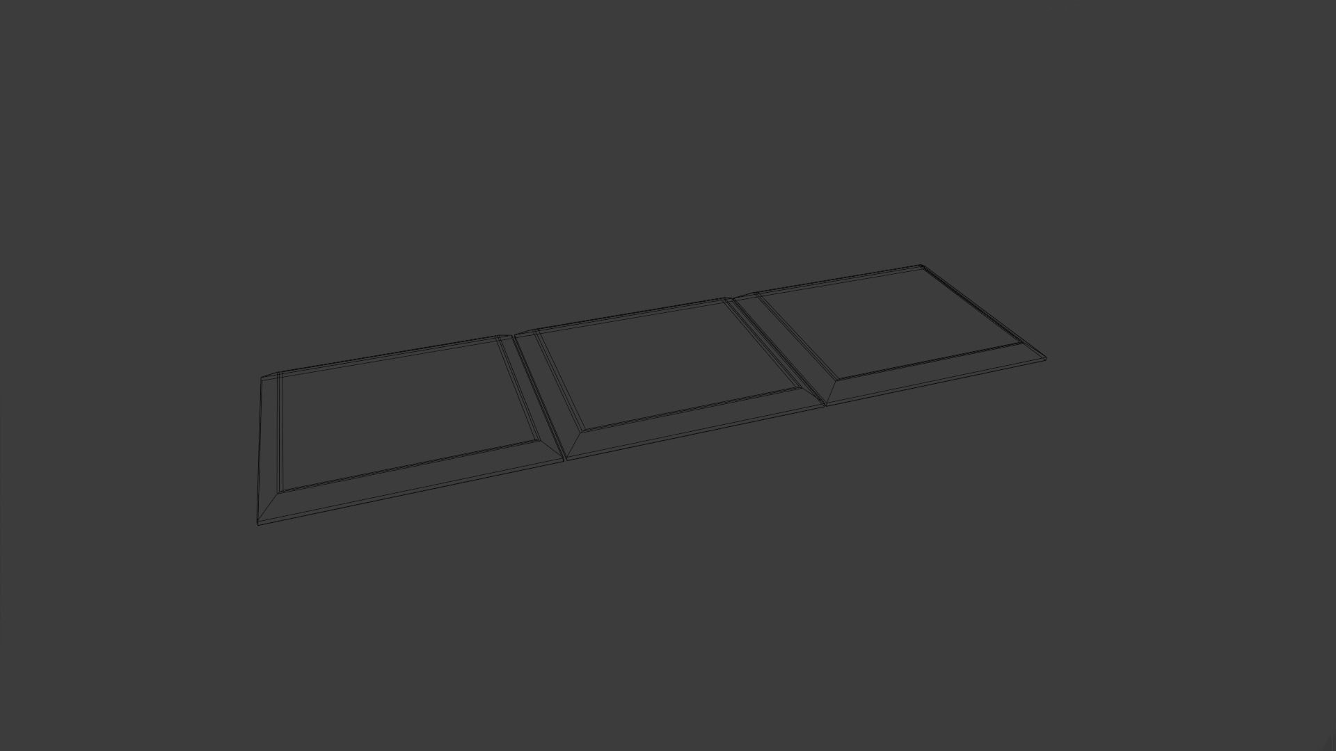 Keyboard device with usb cable Low-poly 3D model_5