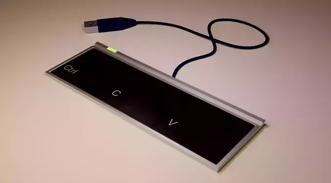 Keyboard device with usb cable