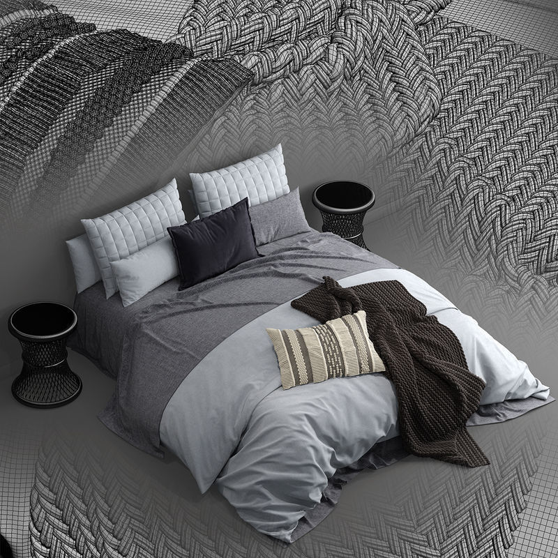 Photorealistic Bedding Adairs Australia 3D model_5