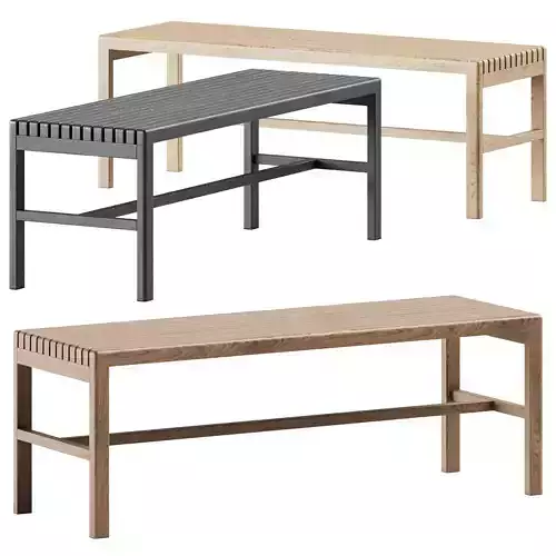 Slat Bench by BassamFellows