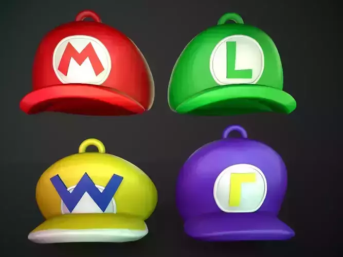 NINTENDO BROS  PACK Mario Luigi - 3d Printable 