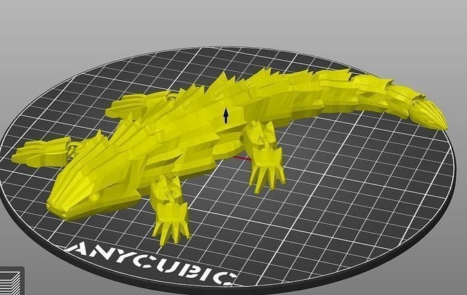 Articulated Lizard 3D print model