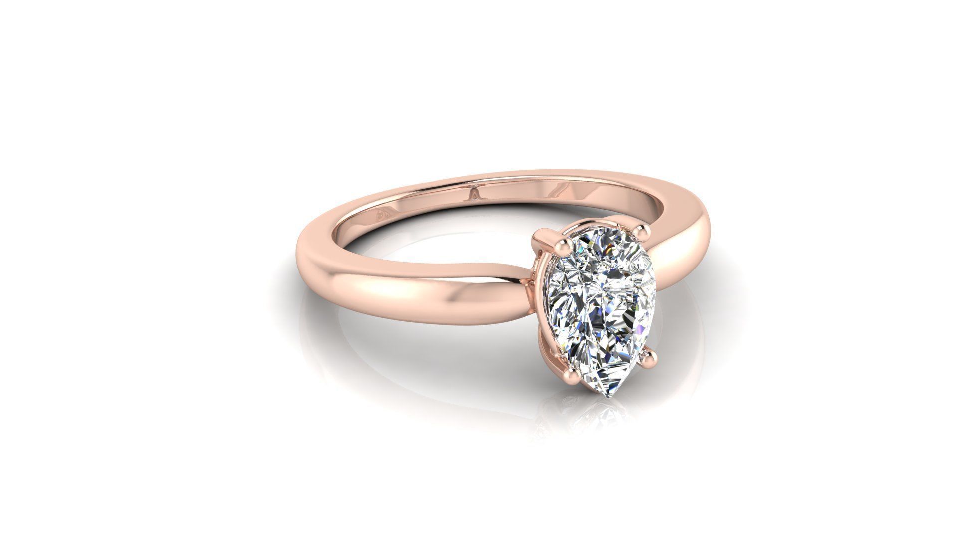 Diamond Jewelry Ring 3D print model_4