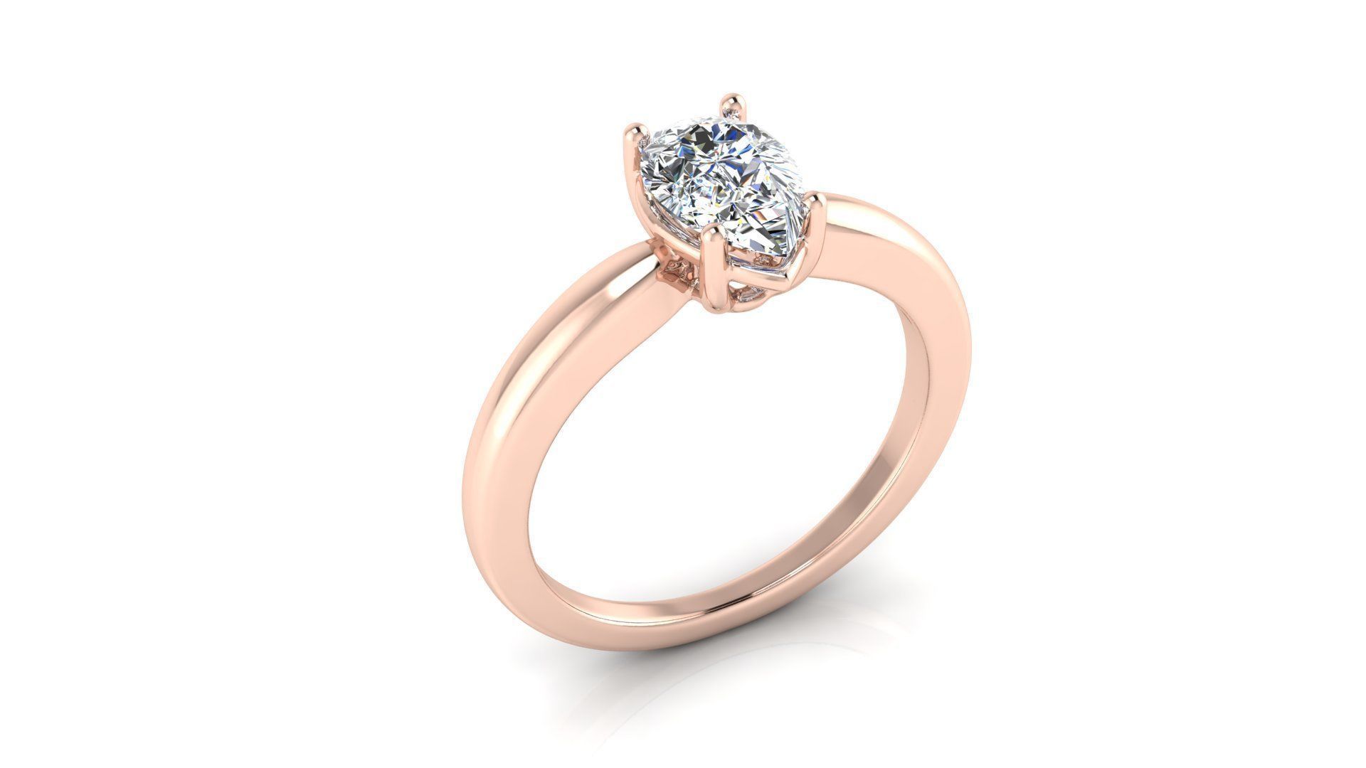 Diamond Jewelry Ring 3D print model_2