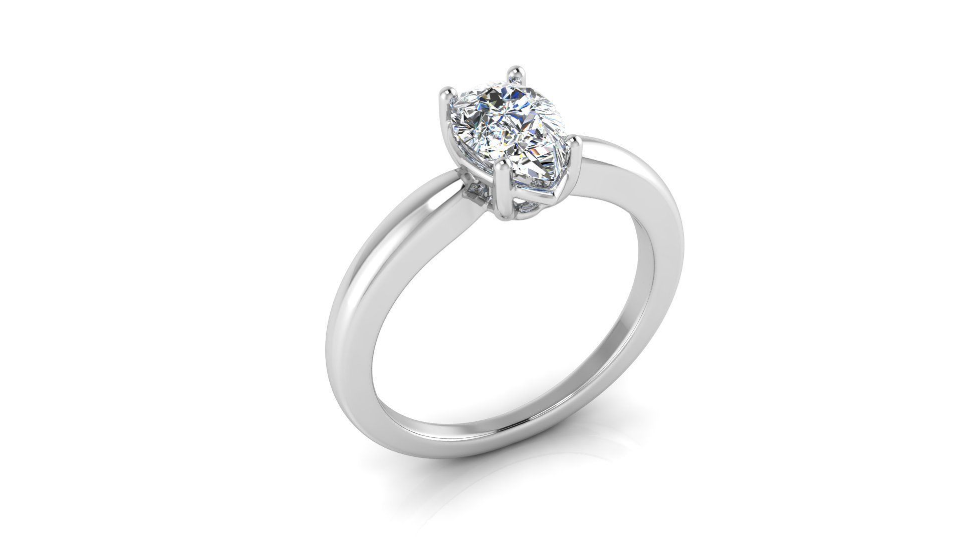 Diamond Jewelry Ring 3D print model_5