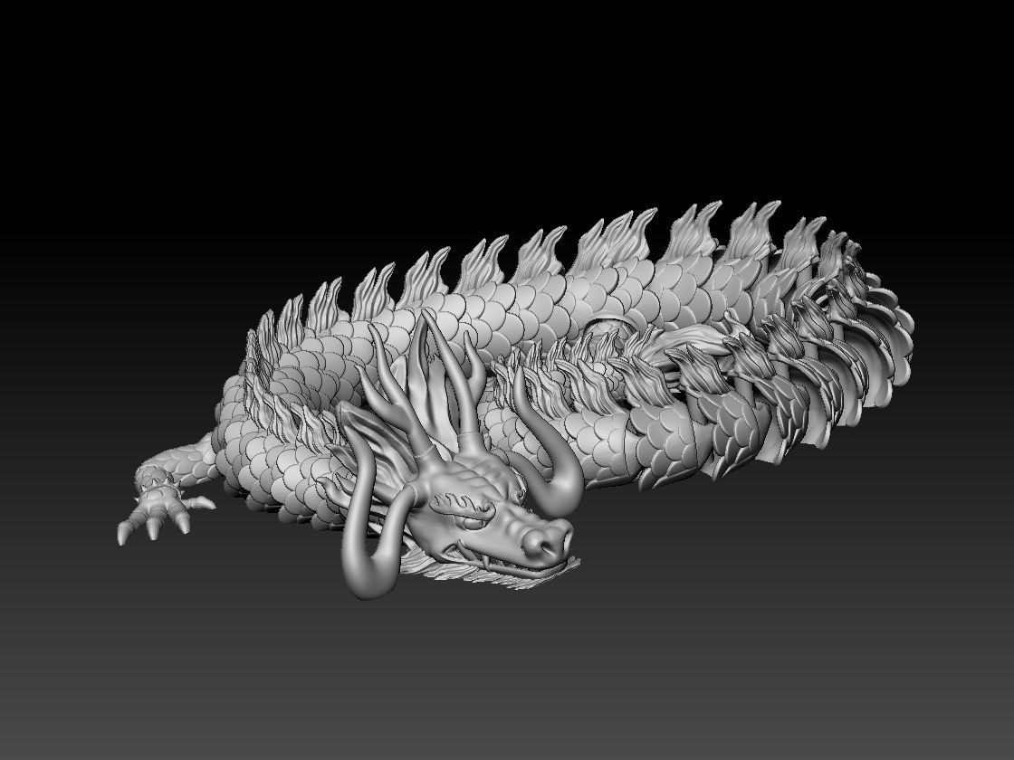 ARTICULATED DRAGON - KAIDO ONE PIECE 3D print model_9
