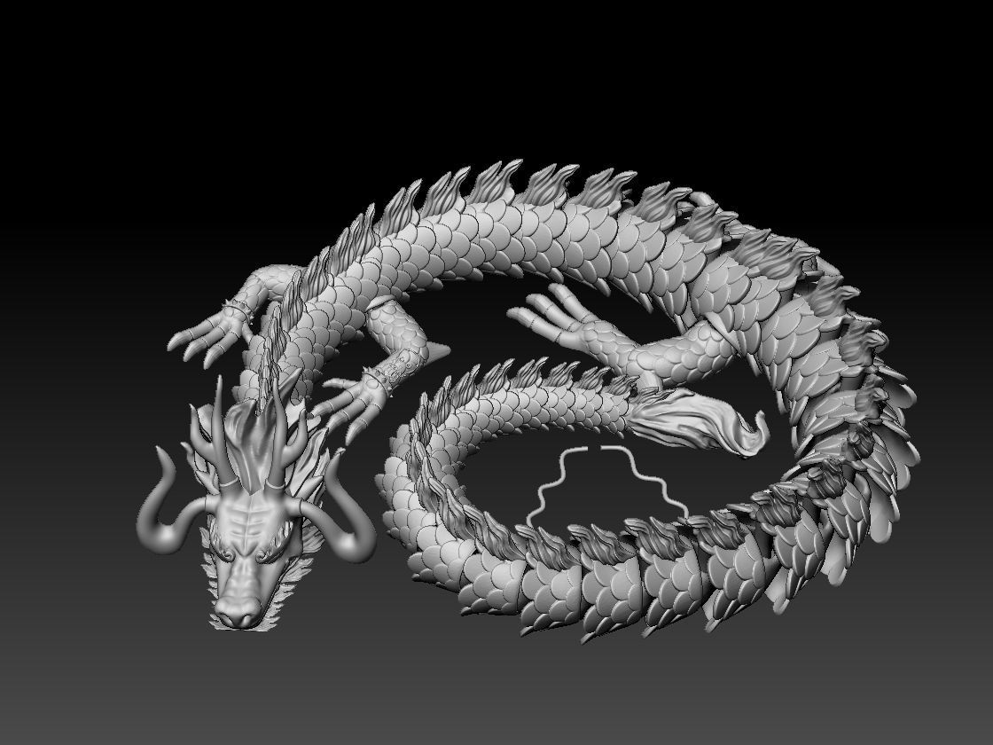 ARTICULATED DRAGON - KAIDO ONE PIECE 3D print model_7