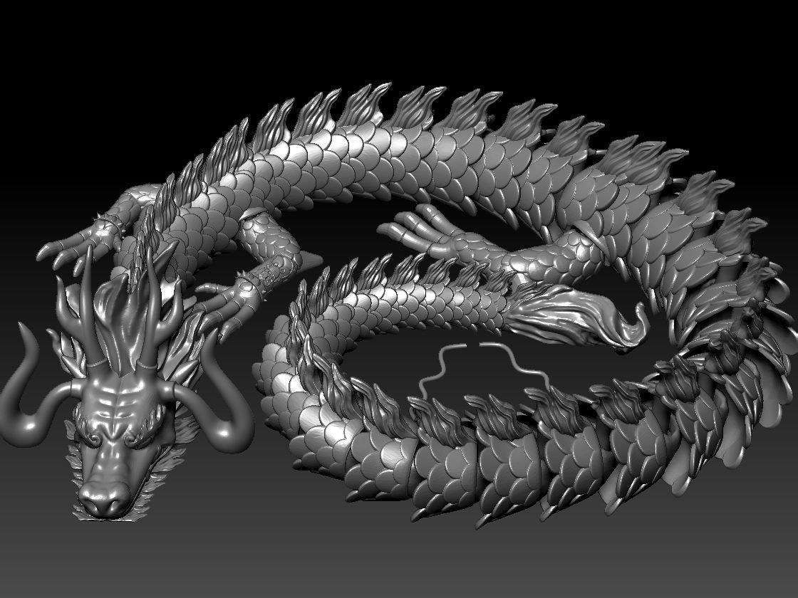 ARTICULATED DRAGON - KAIDO ONE PIECE 3D print model_15