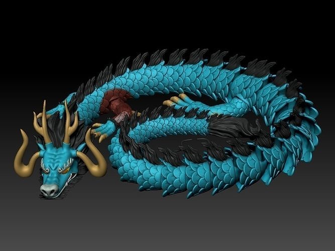 ARTICULATED DRAGON - KAIDO ONE PIECE 3D print model