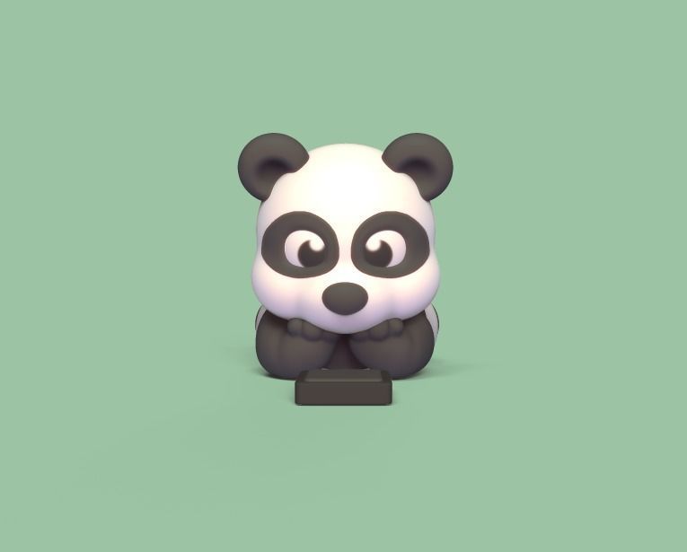 Panda Phone 3D print model_2