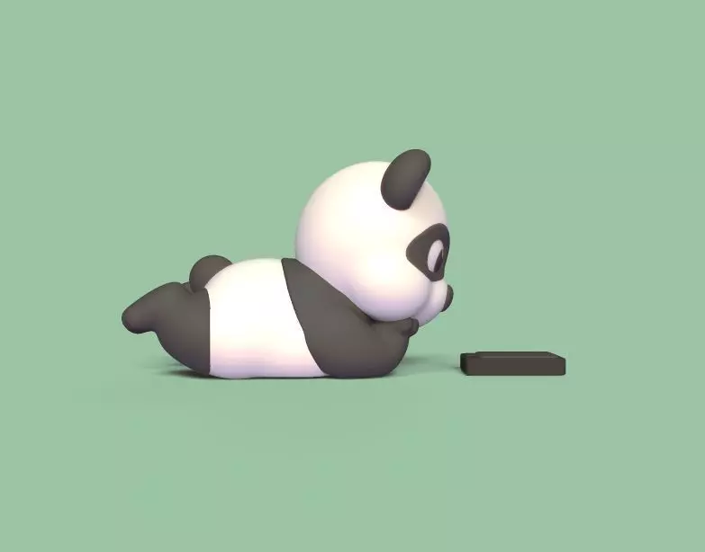 Panda Phone 3D print model_0