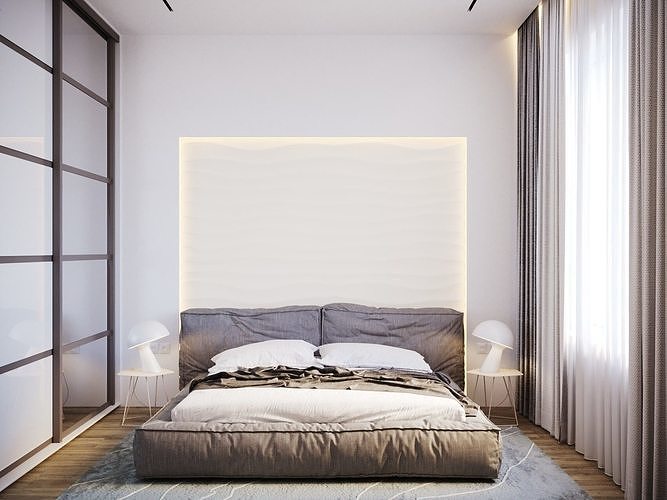Bedroom 01 2017 3D Scene 3D model