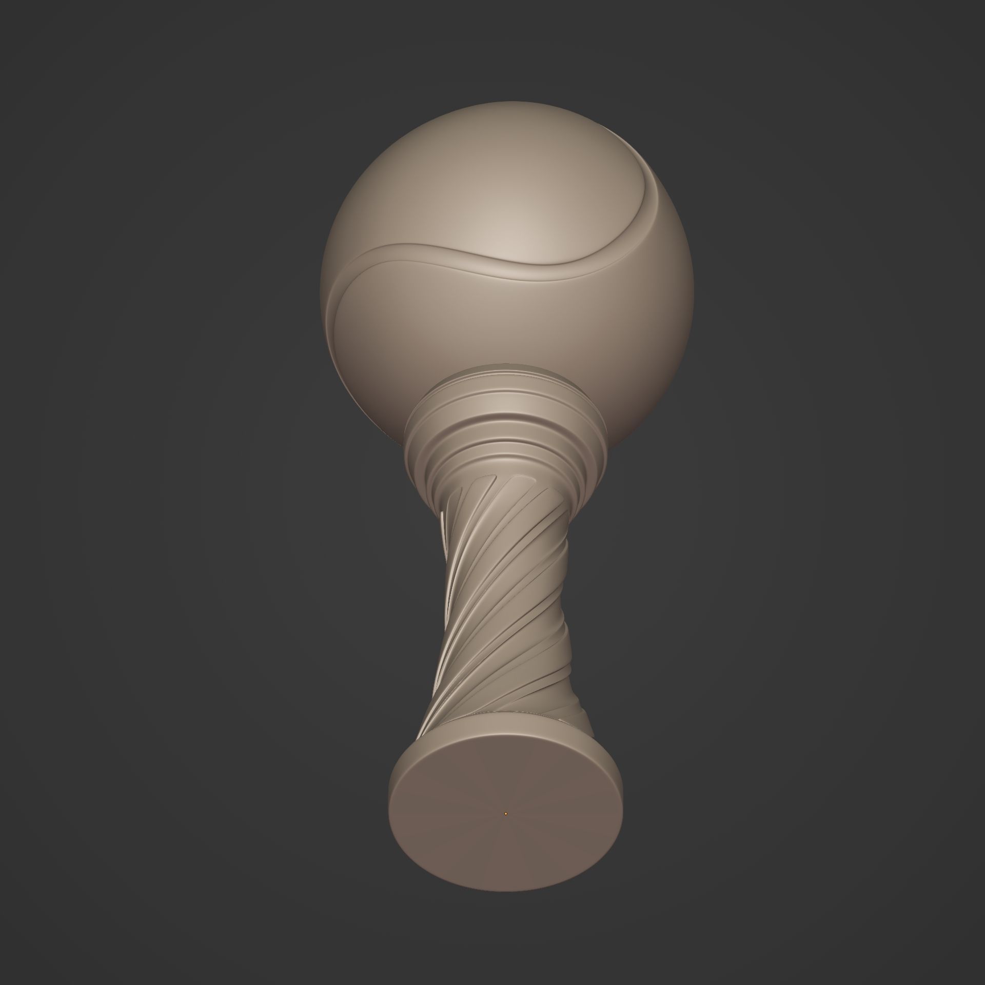 Tennis Trophy -- Original Design -- Ready for 3D Printing 3D print model_14