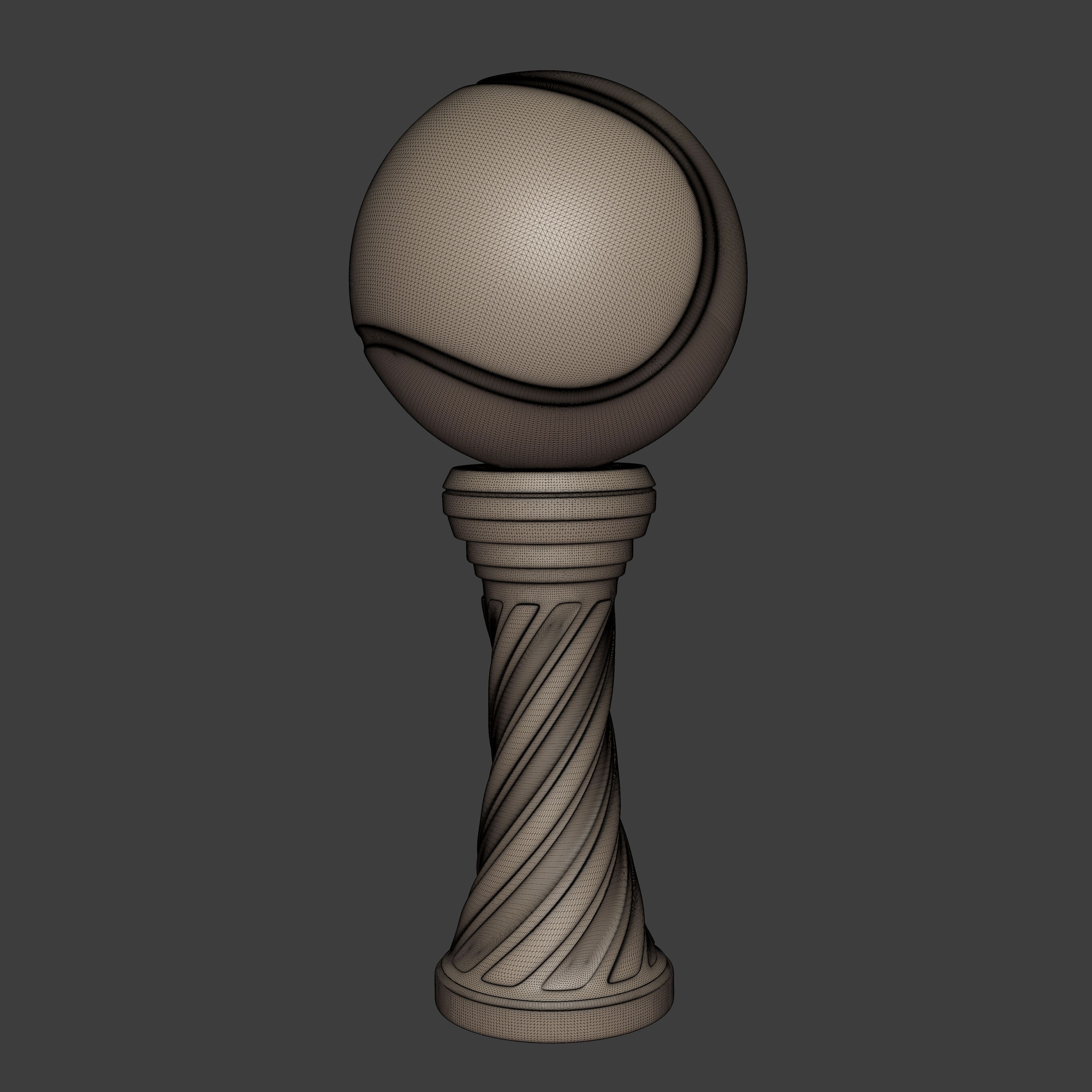 Tennis Trophy -- Original Design -- Ready for 3D Printing 3D print model_1
