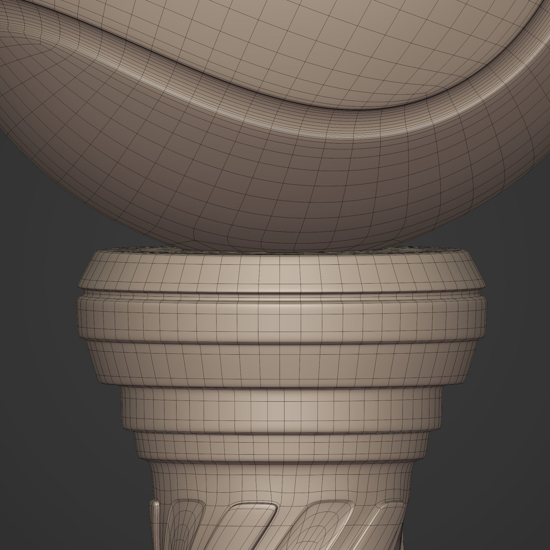 Tennis Trophy -- Original Design -- Ready for 3D Printing 3D print model_17