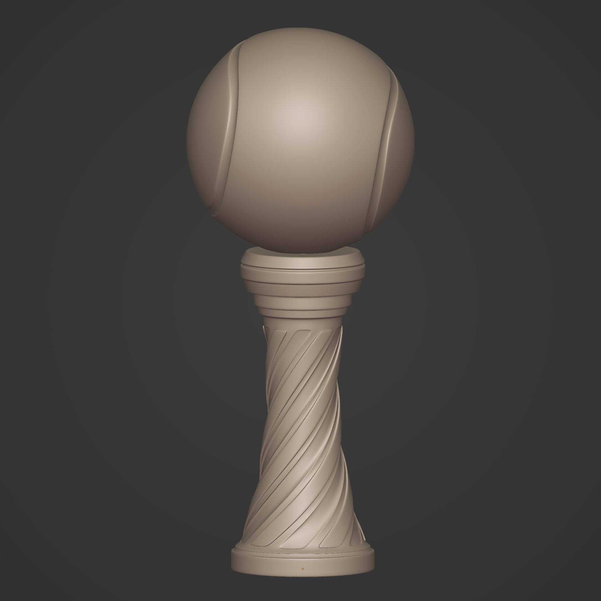 Tennis Trophy -- Original Design -- Ready for 3D Printing 3D print model_10