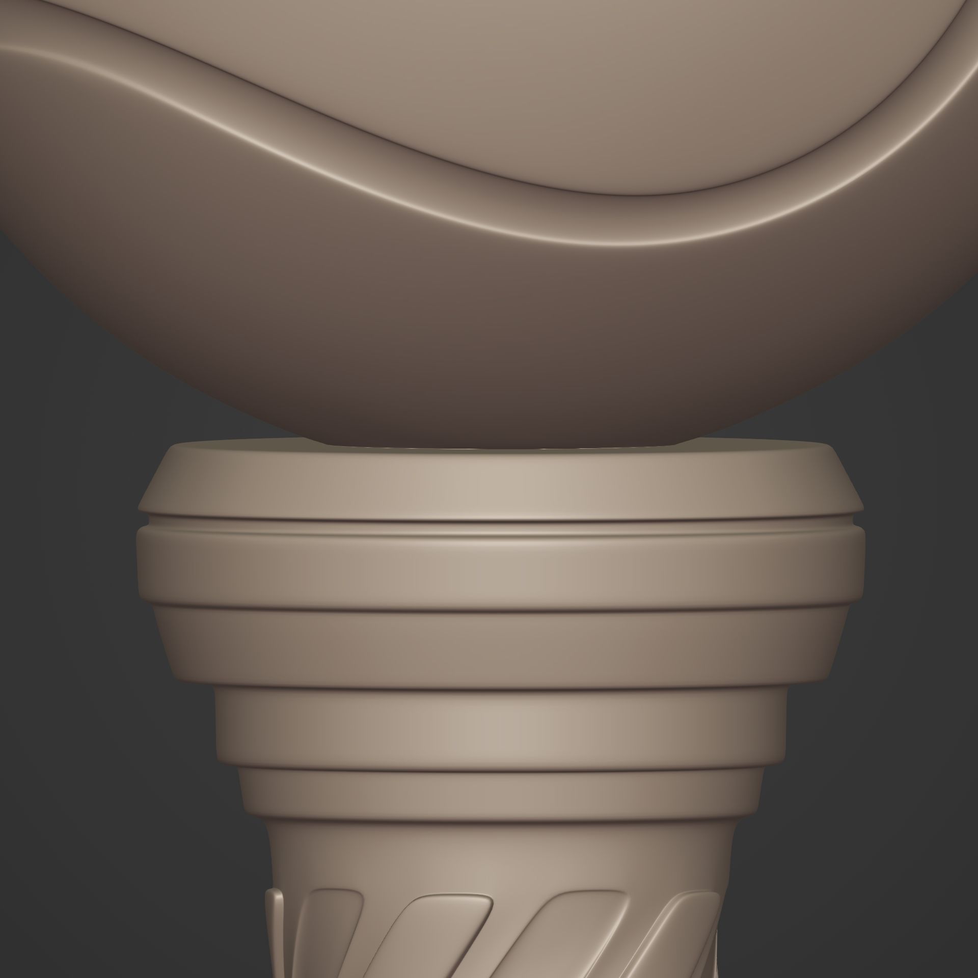 Tennis Trophy -- Original Design -- Ready for 3D Printing 3D print model_16