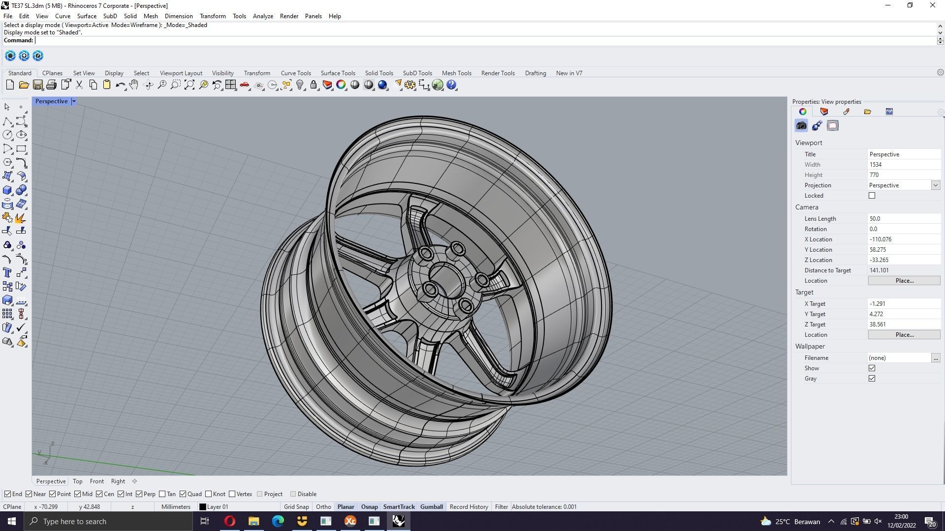 Volk Rays TE37SL 3D model_11
