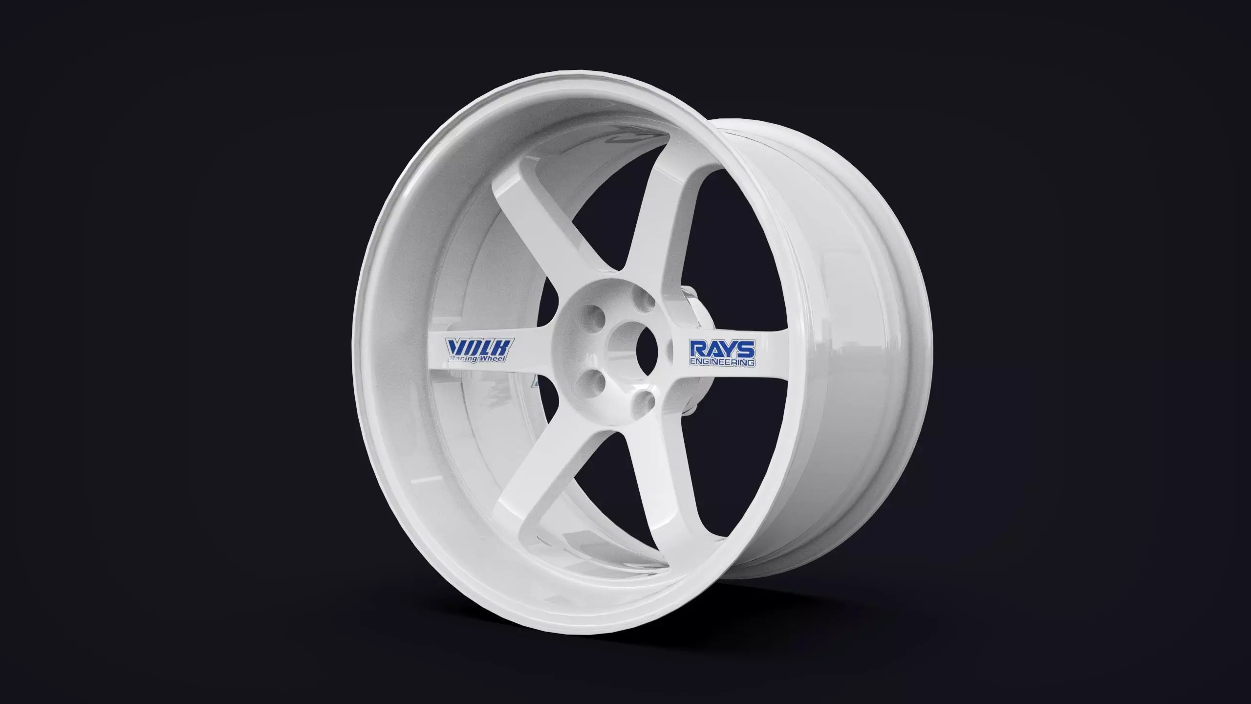 Volk Rays TE37SL 3D model_0