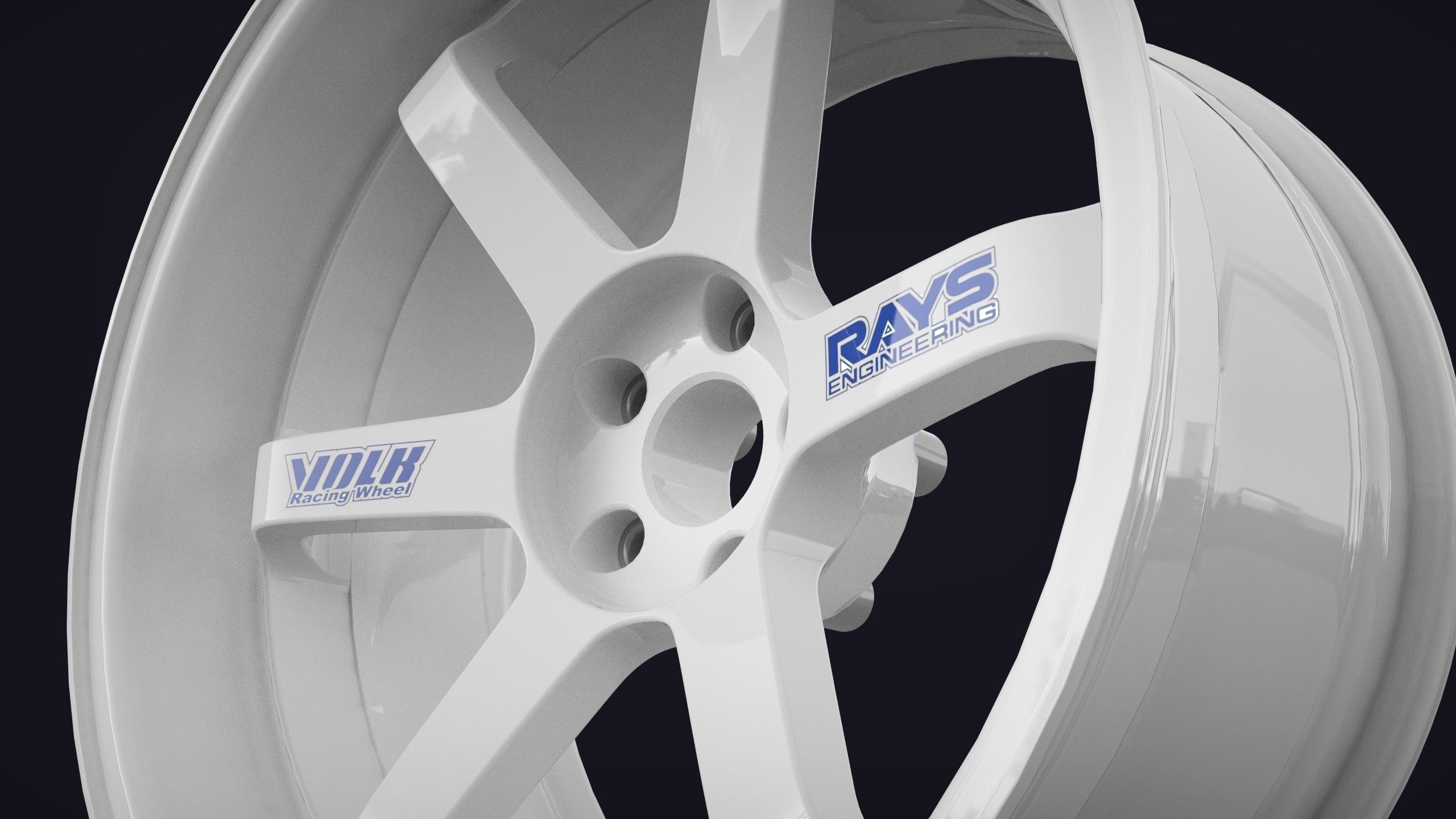 Volk Rays TE37SL 3D model_5