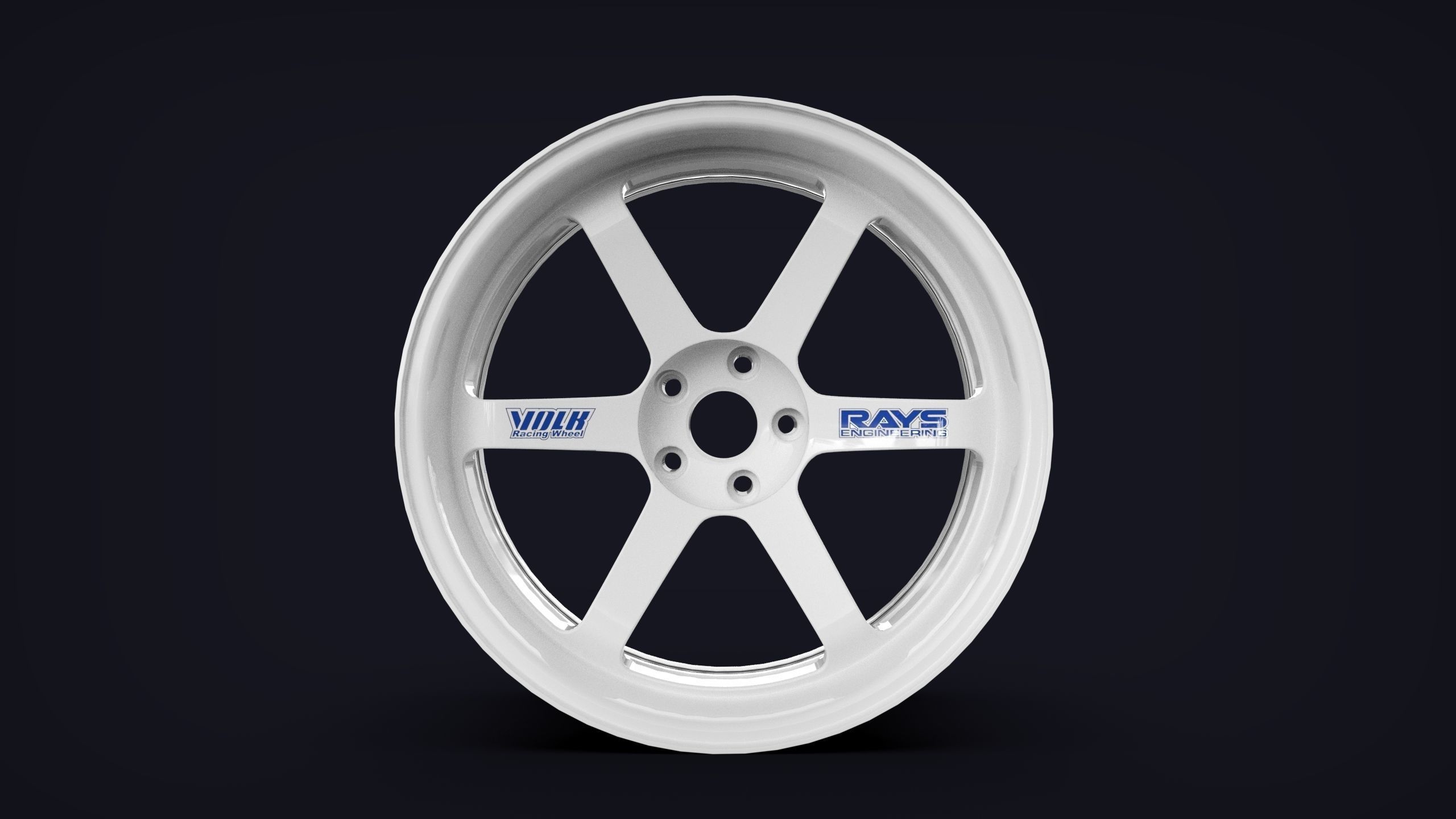 Volk Rays TE37SL 3D model_2