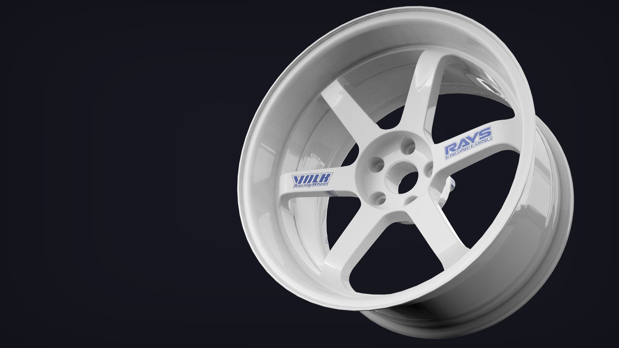 Volk Rays TE37SL 3D model_1