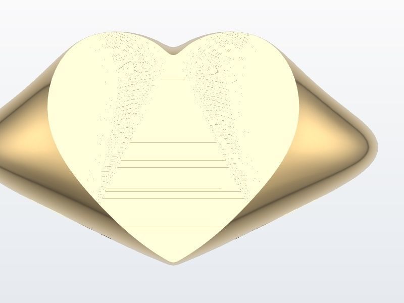 1 ton13 us sizes Heart signet ring stl verified 3D print model_4