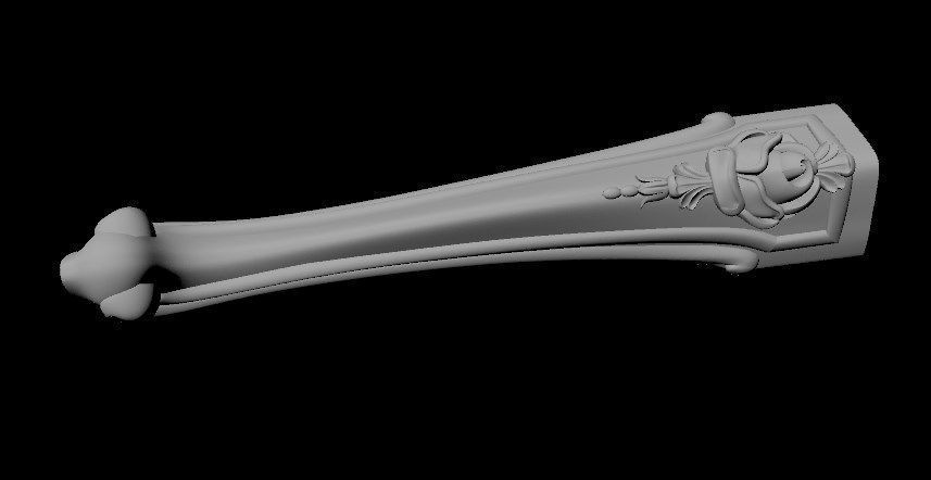 leg High quality 3d models for processing on a cnc machine  3D model_1